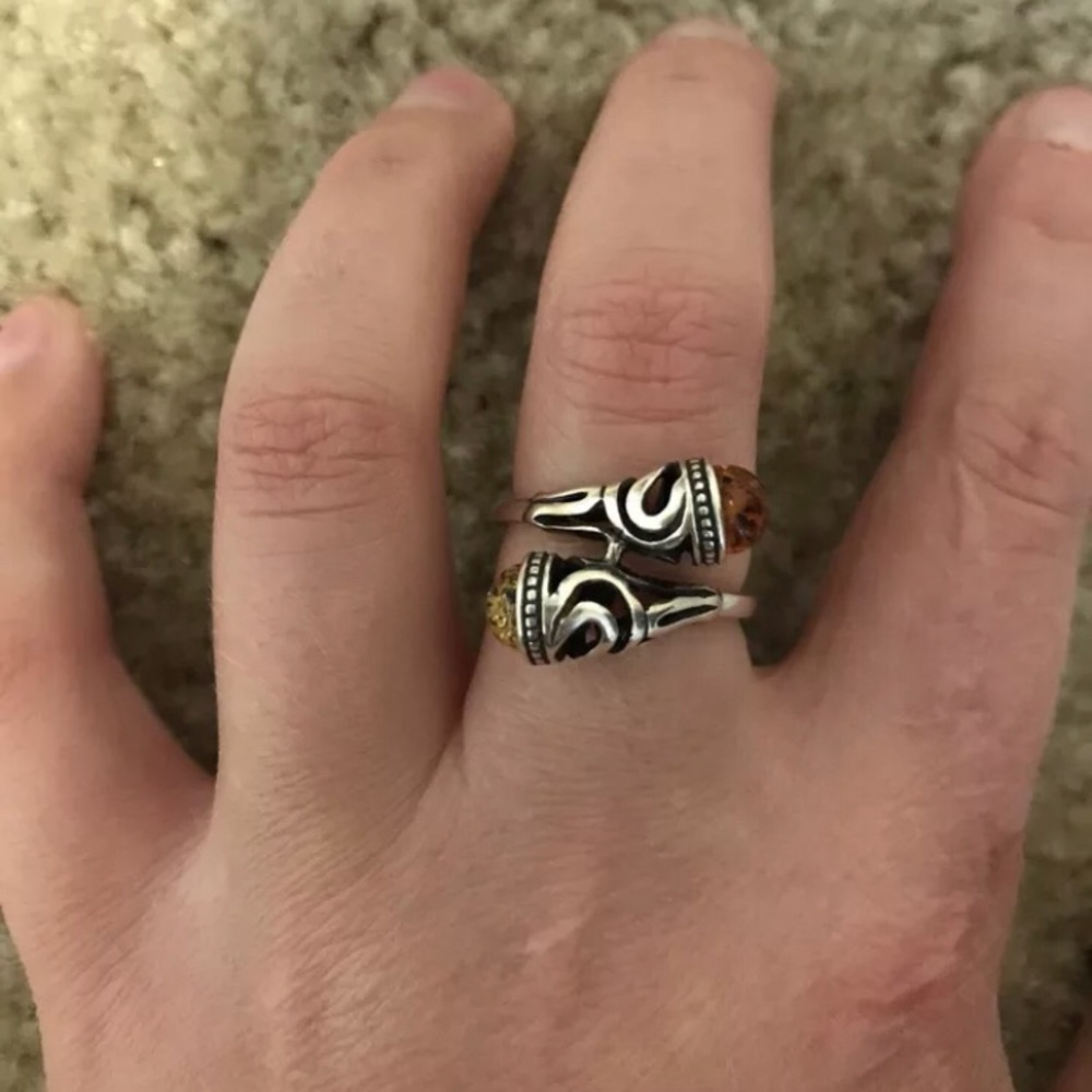 2 Stone Precious Ring